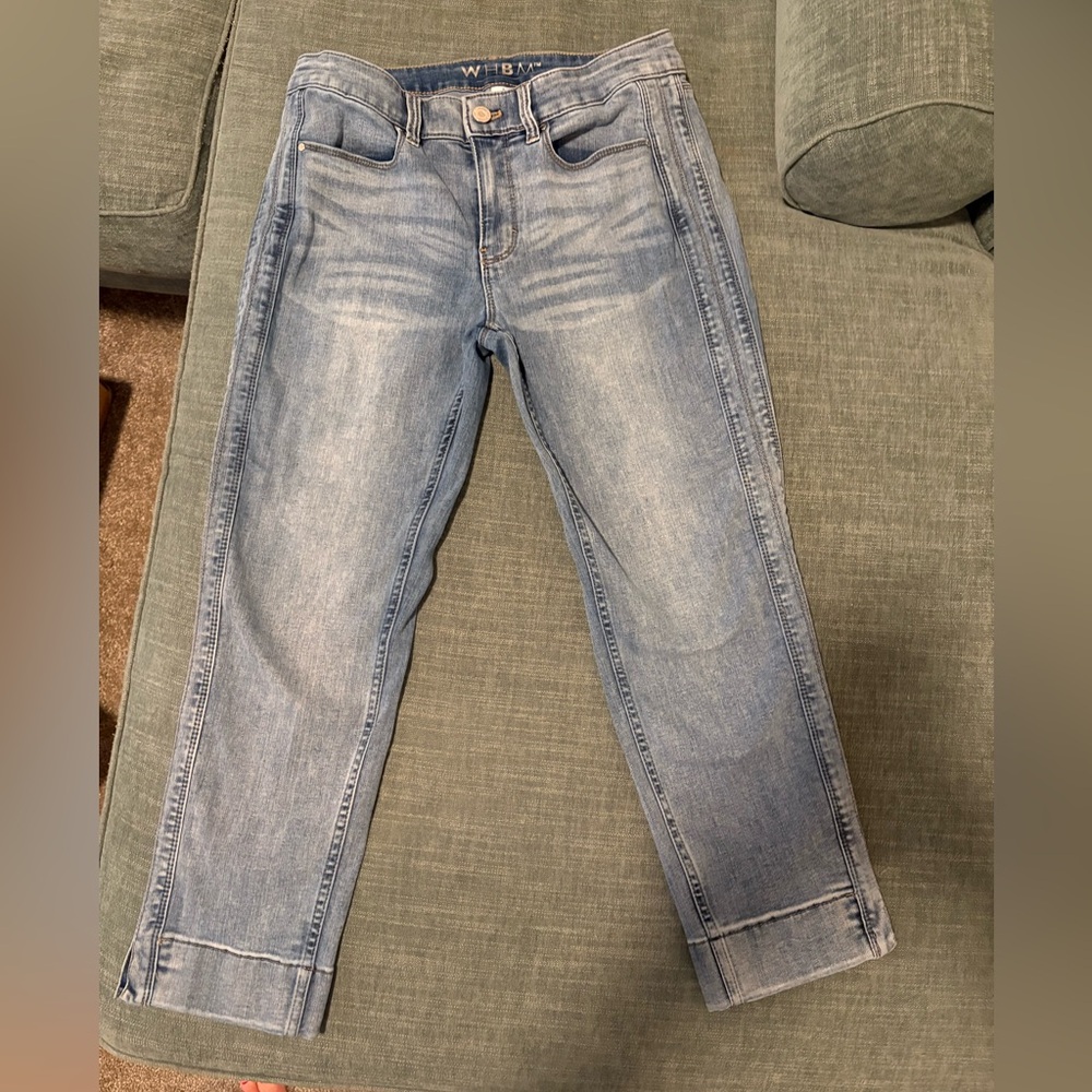 White House Black Market Slim Crop Denim  Jeans